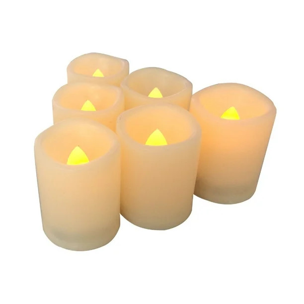 Candle Choice 6 PCS Premium Flameless Candles with Timer, LED Votive, Battery Powered Votives wit... | Walmart (US)