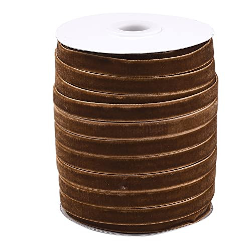 Pandahall 50 Yards Velvet Ribbon 3/8 Inch Wide Single Face Velvet Ribbon Roll with Spool for Gift... | Amazon (US)