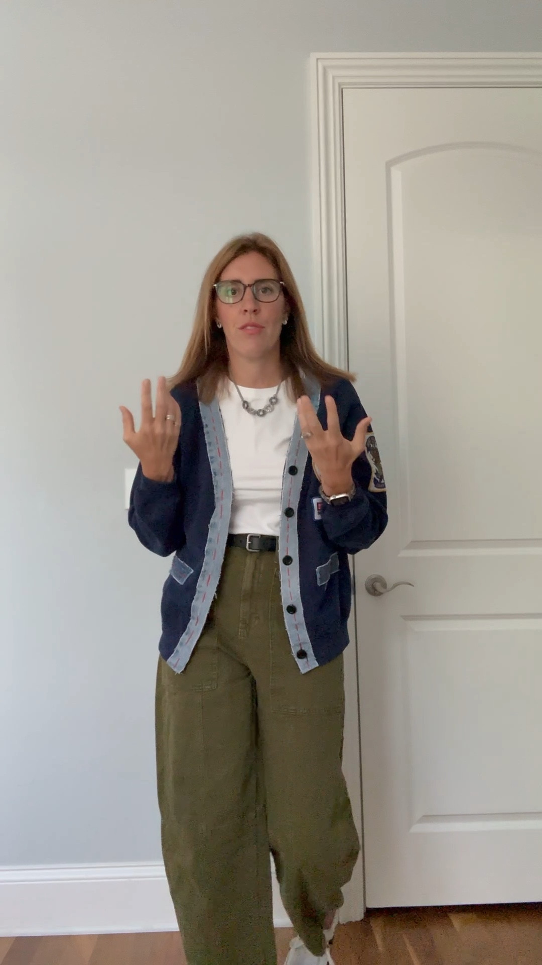 Obsessed with this outfit! Patchwork cardigan from my Nuuly box but linked something similar  

#LTKFindsUnder100 #LTKWorkwear #LTKStyleTip