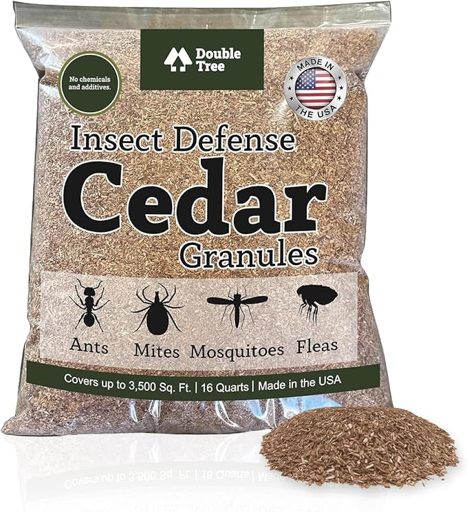 Double Tree Home and Garden Cedar Granules | Repels Fleas, Ticks, Ants, and Mosquitos | Rich Ceda... | Amazon (US)