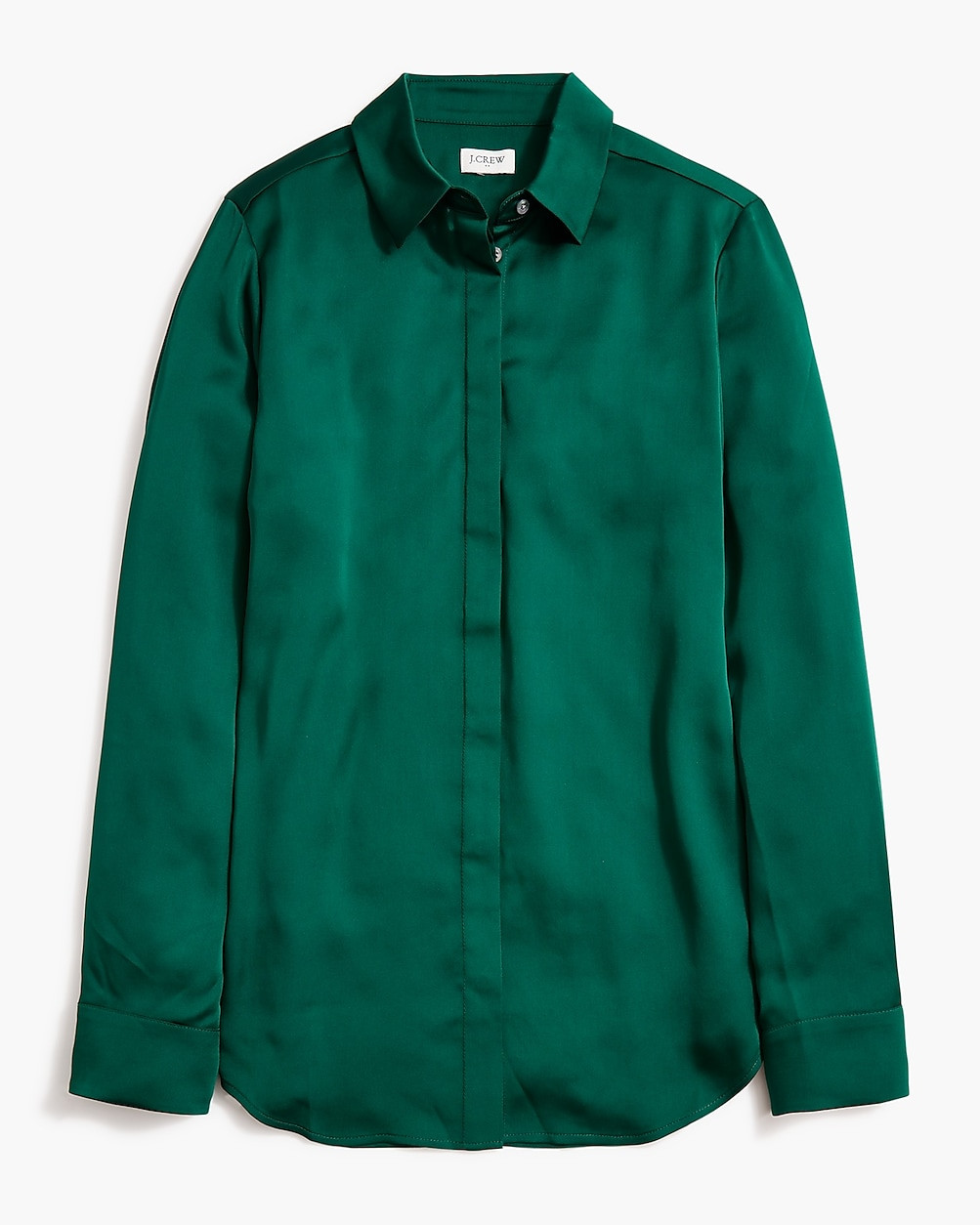 Drapey satin button-up top | J.Crew Factory