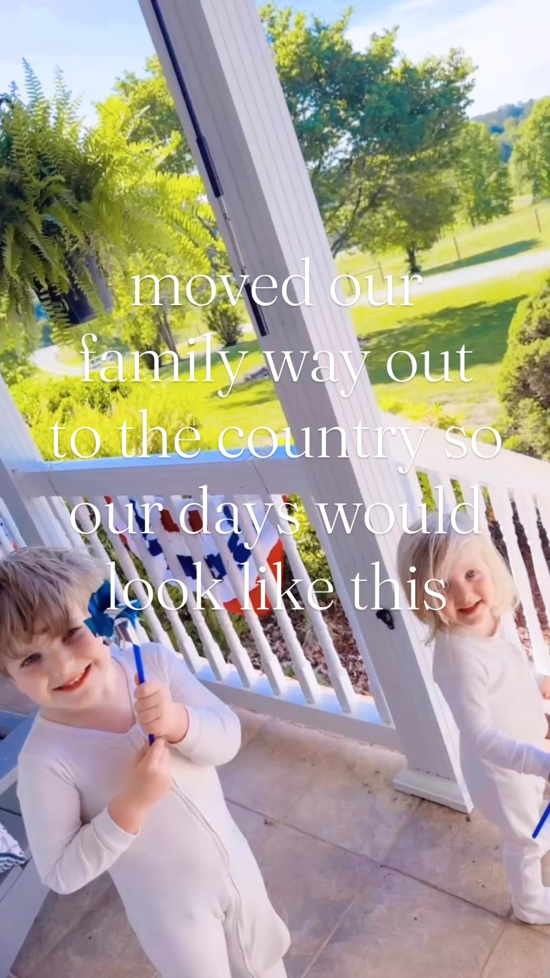 Moved way out to the country 🌾 so this would be my morning ☕️ front porch view 🌳 with my babies (with their little pinwheels ✨ they got from the library 📚 yesterday 🥰)!! 👶🏼🩵👶🏼 Just doesn’t get better than this!! 🤭 Happy Mother’s Day Weekend, y’all!! ☀️💖 #happyfriyay #mothersdayweekend #countryviews #countrywalks #farmsweetfarm

#LTKdayinmylife #LTKmomlife