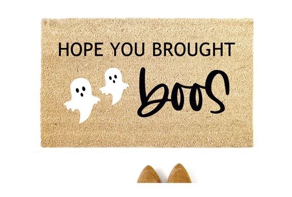 Hope You Brought Boos Halloween Doormat Outdoor Coir Doormat | Etsy | Etsy (US)