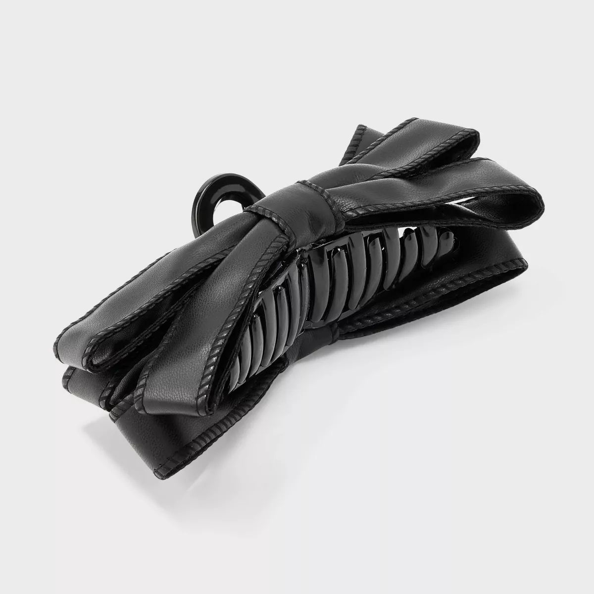 Leather Bow Claw Hair Clip - A New Day™ | Target