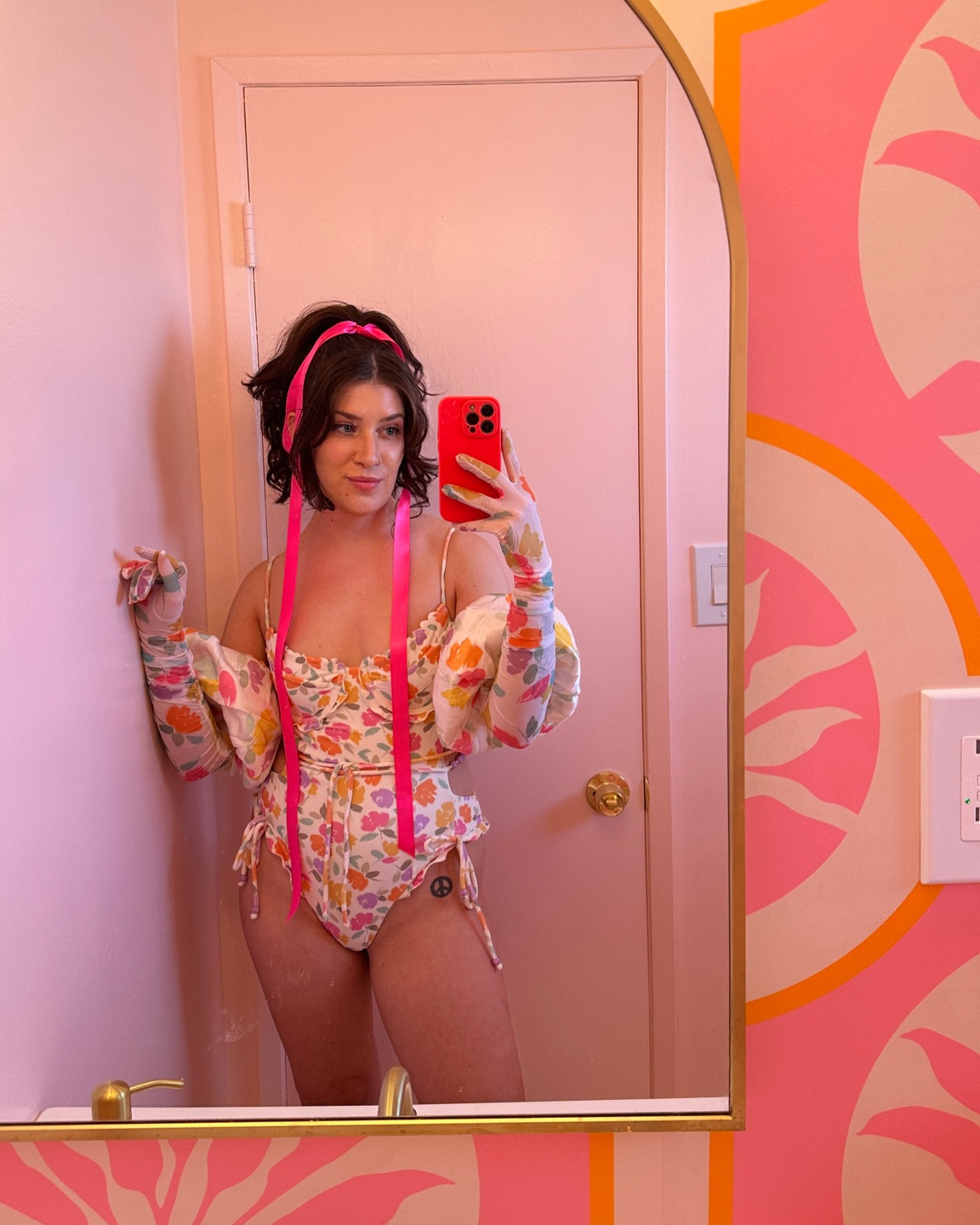 Matched my favorite for love and lemons floral swimsuit with these insane gloves for a little dramaaaaa 💅🏼😈🤍 wearing a M in the swimsuit, gloves come with the dress tagged in the post! Swimsuit is sold out but tagged another in the same print!

#LTKswim #LTKSeasonal #LTKwedding