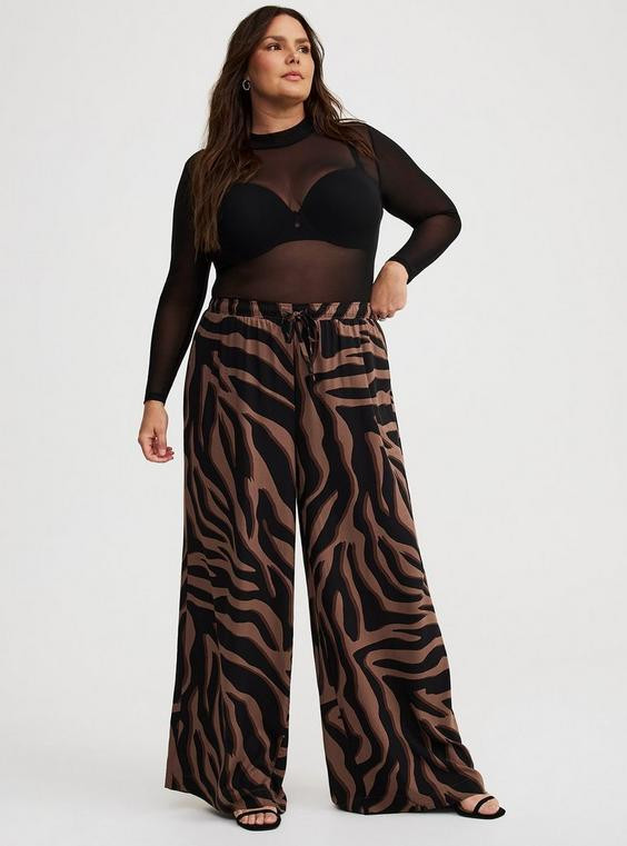 Mesh Mock Neck Long Sleeve Top | Torrid (US & Canada)