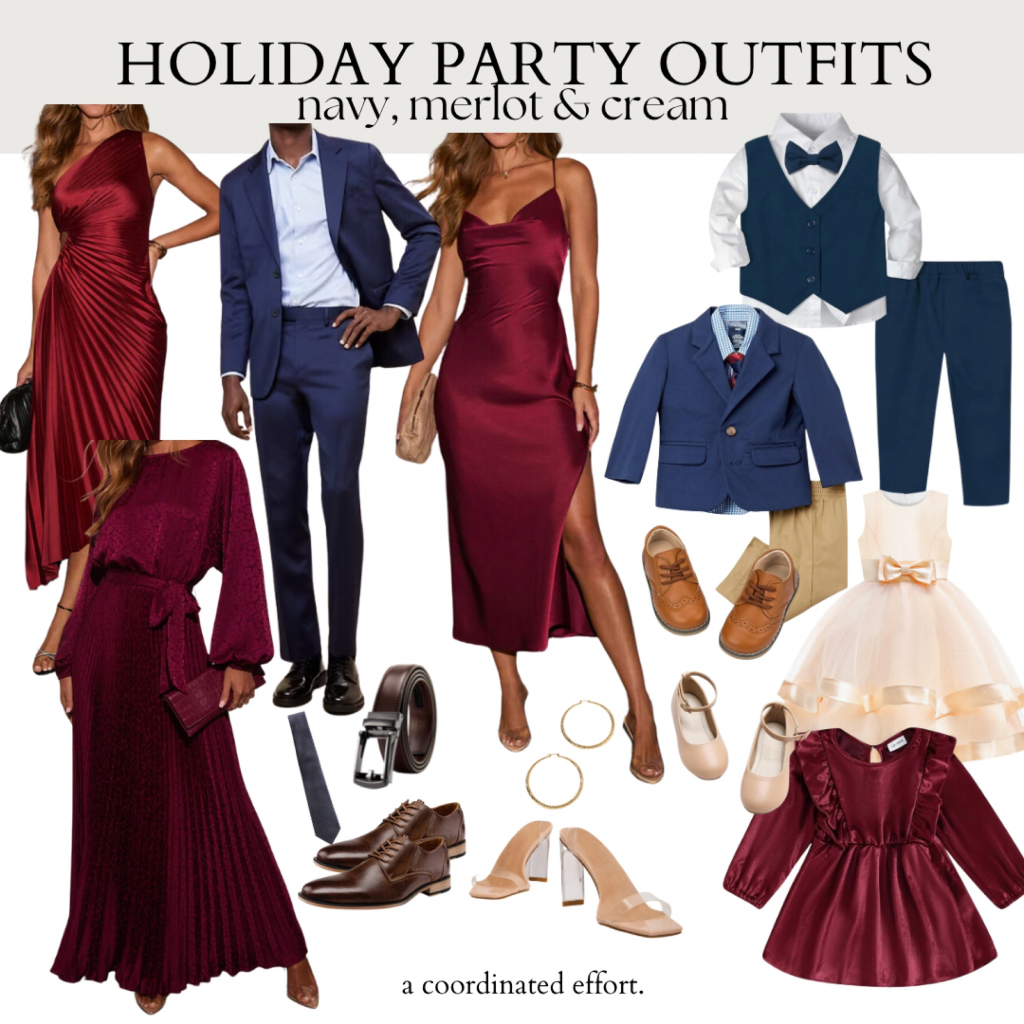 Holiday Party Outfit Inspo 🎄🎄
. 
Wear a gorgeous burgundy holiday dress from VICI for formal family photos, NYE, Christmas Eve…there are so many options 😍
.
And of course the coordinating family outfits are immaculate too!

#LTKFamily #LTKParties #LTKHoliday