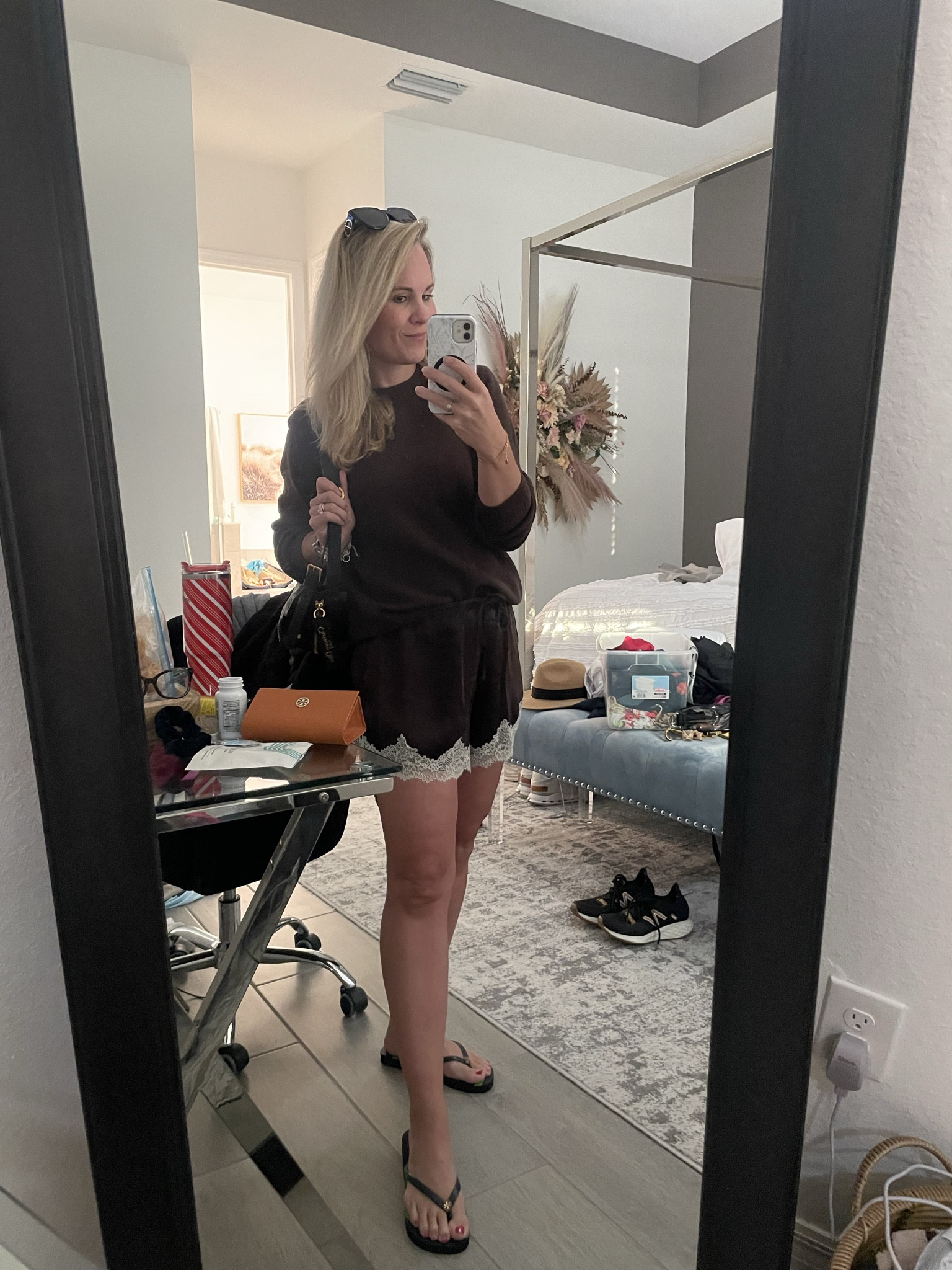 Summer wishing- lace shorts with sweater top-
Love a monomaniac moment and definitely chocolate brown for sure 

#LTKmorningroutine #LTKSeasonal #LTKstorytime