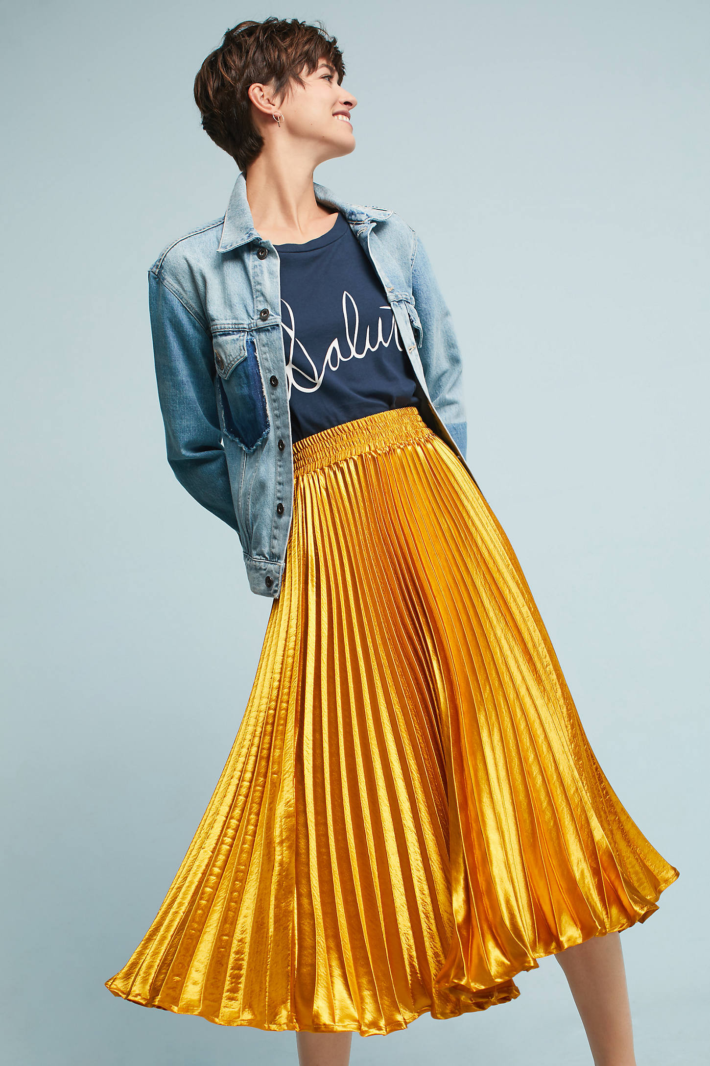 Gemma Pleated Skirt | Anthropologie (US)