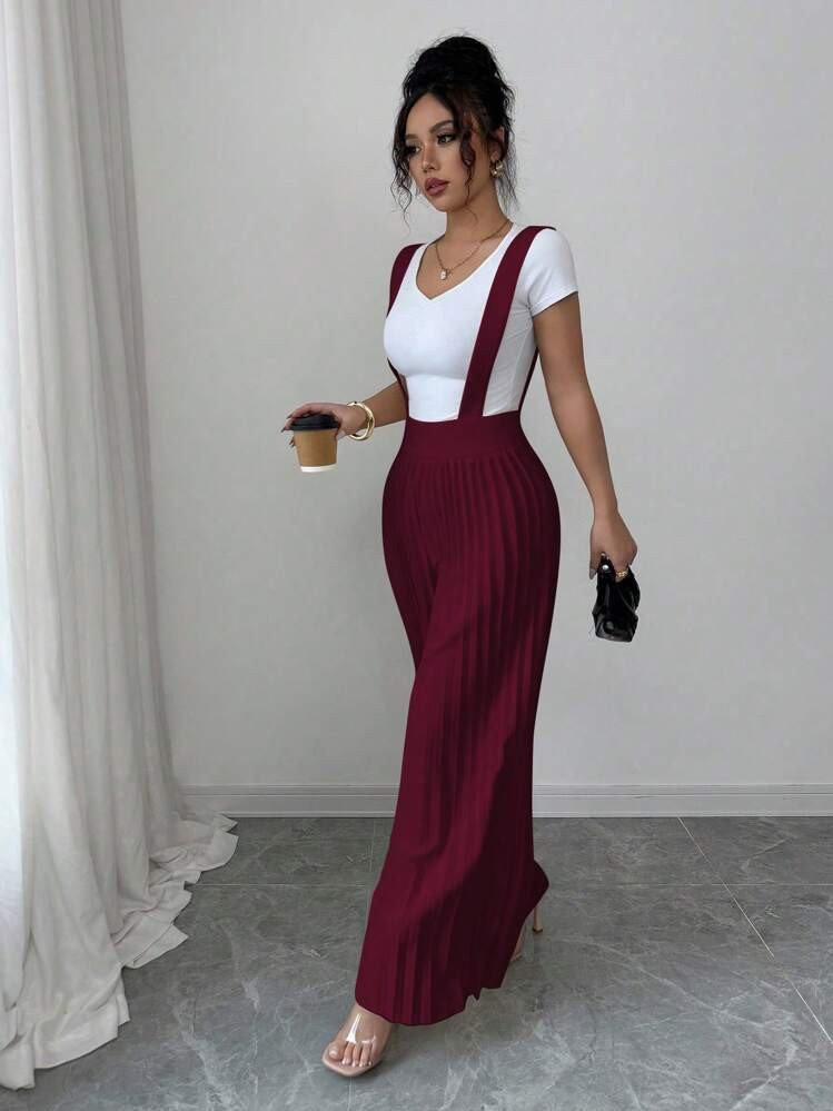 $24.90$33.19-25%Pay now or in 4 payments of $6.22 Limited-Time DealElenzga Pleated Suspender Simp... | SHEIN