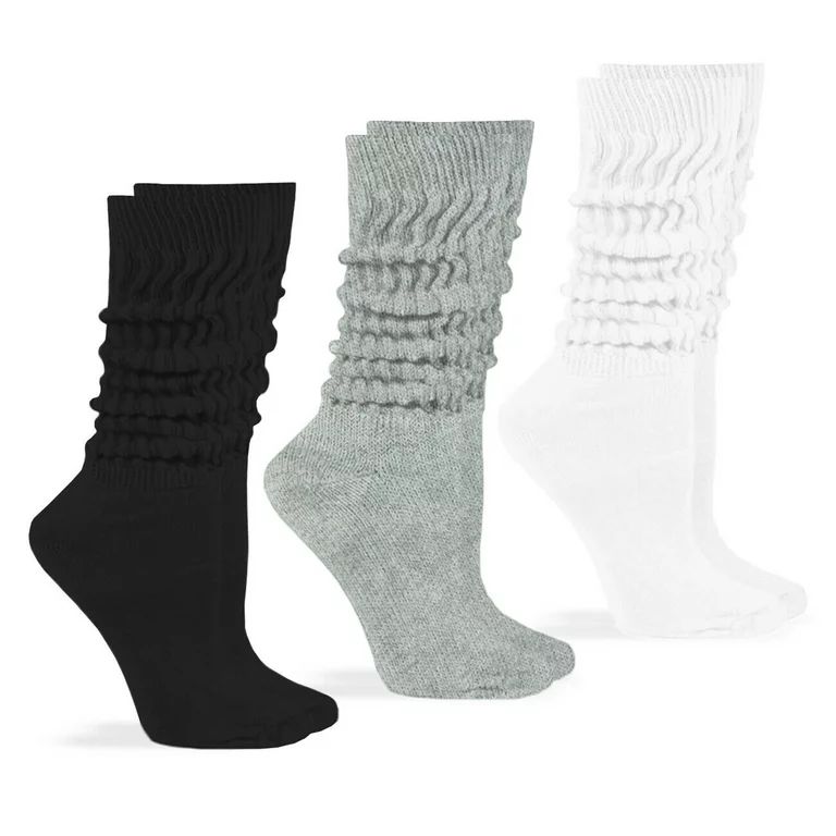 Jefferies Womens Socks, Slouch Cotton Knit Socks, 3 Pairs | Walmart (US)