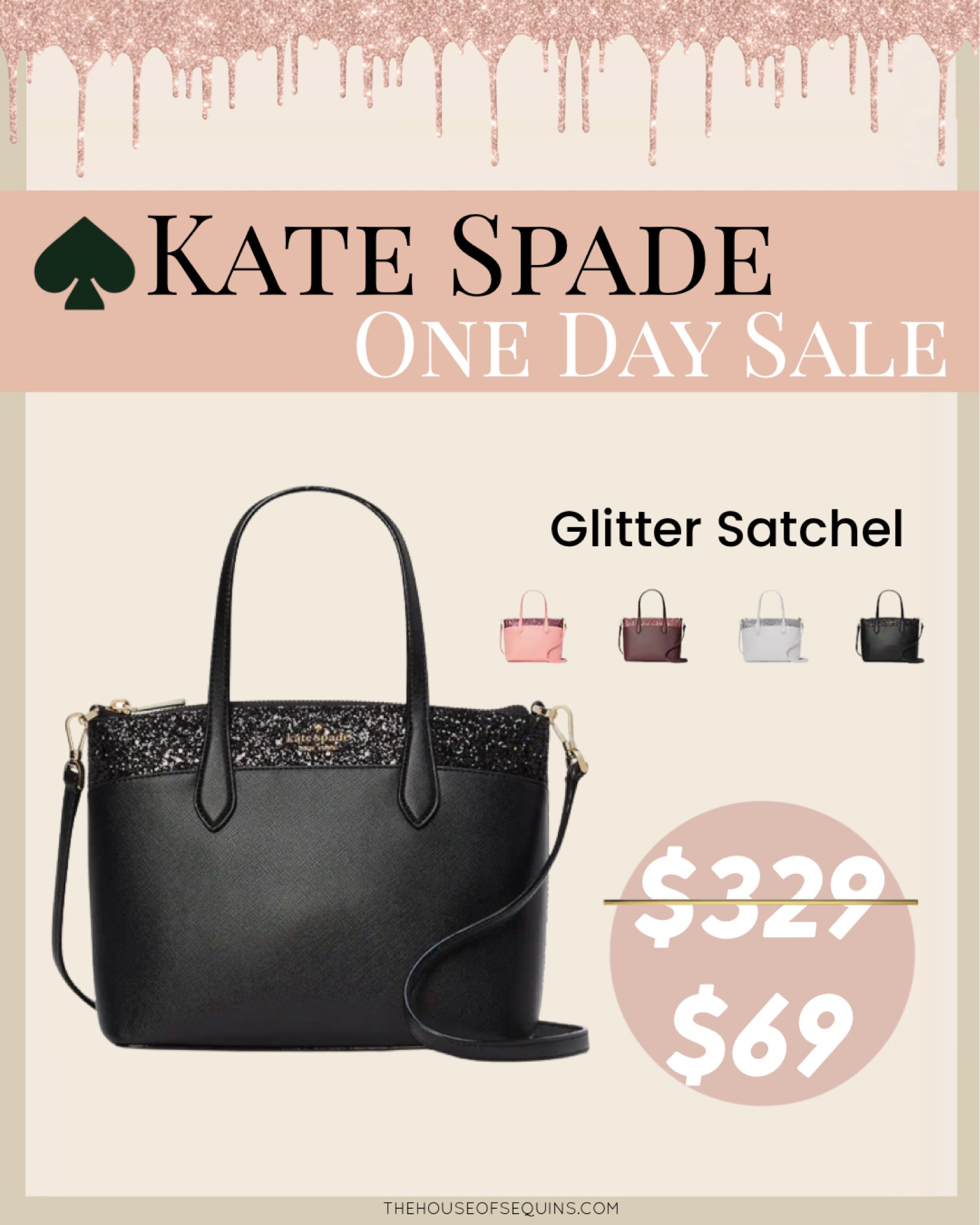 Flash Glitter Satchel curated on LTK