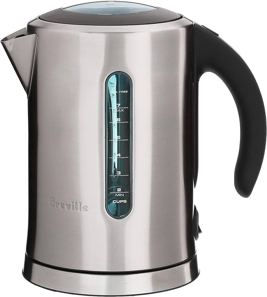 Breville BKE700BSS Soft Top Pure Countertop Electric Kettle, Brushed Stainless Steel | Amazon (US)