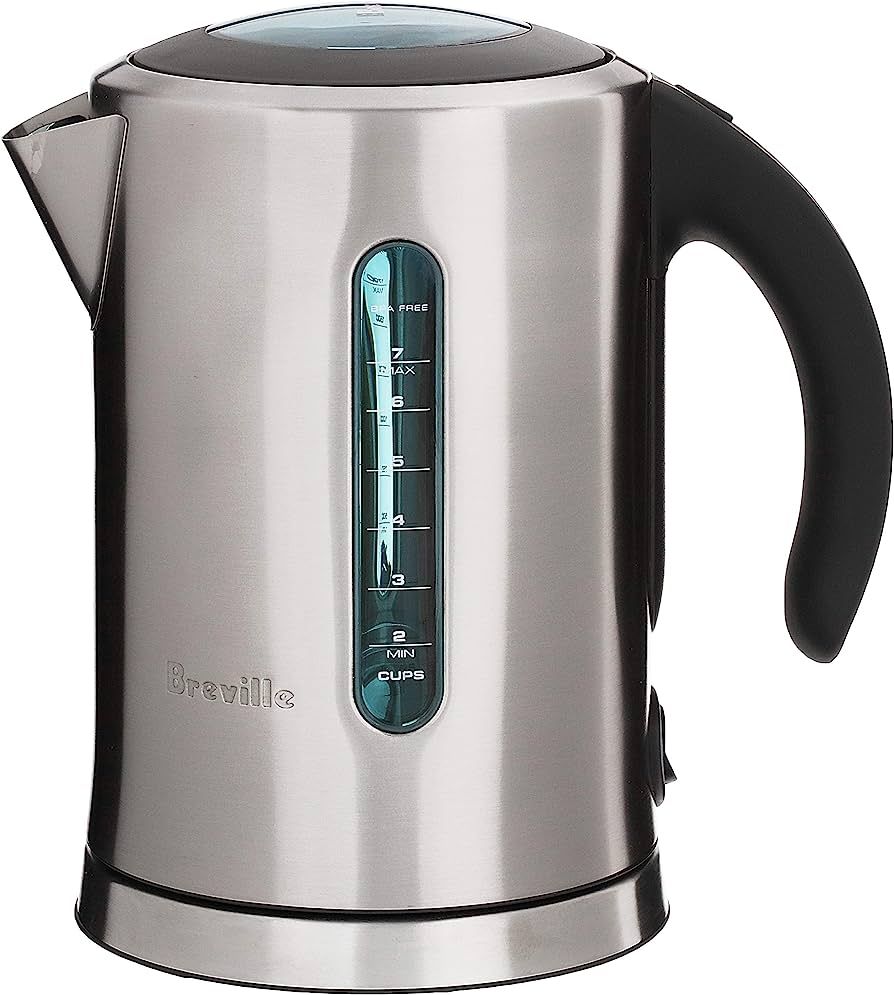 Breville BKE700BSS Soft Top Pure Countertop Electric Kettle, Brushed Stainless Steel | Amazon (US)
