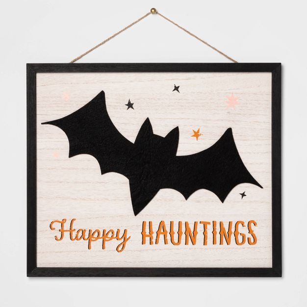 Falloween Happy Hauntings Halloween Wall Sign - Hyde & EEK! Boutique™ | Target