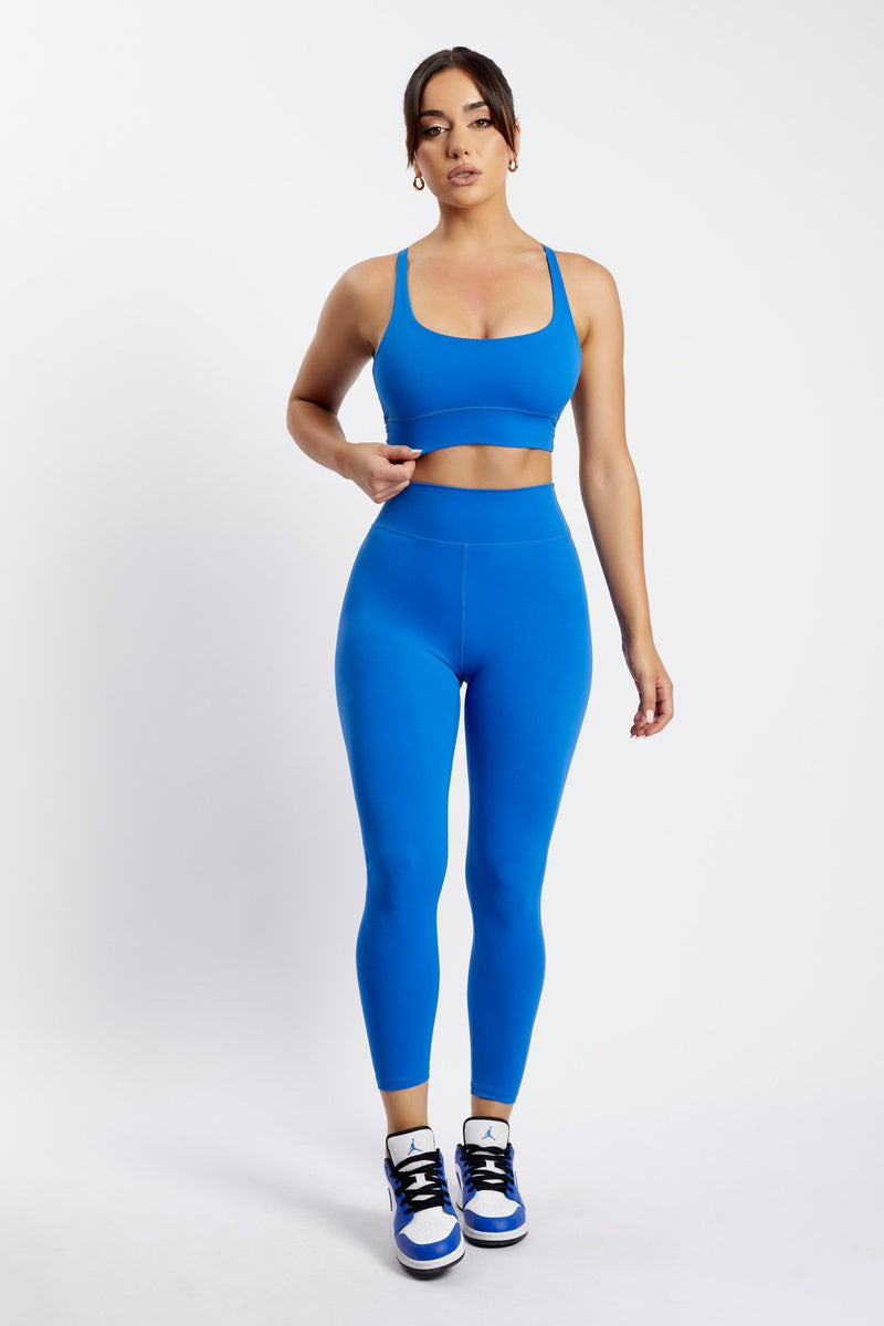 Venus V Back Leggings - Cobalt Blue | MESHKI US
