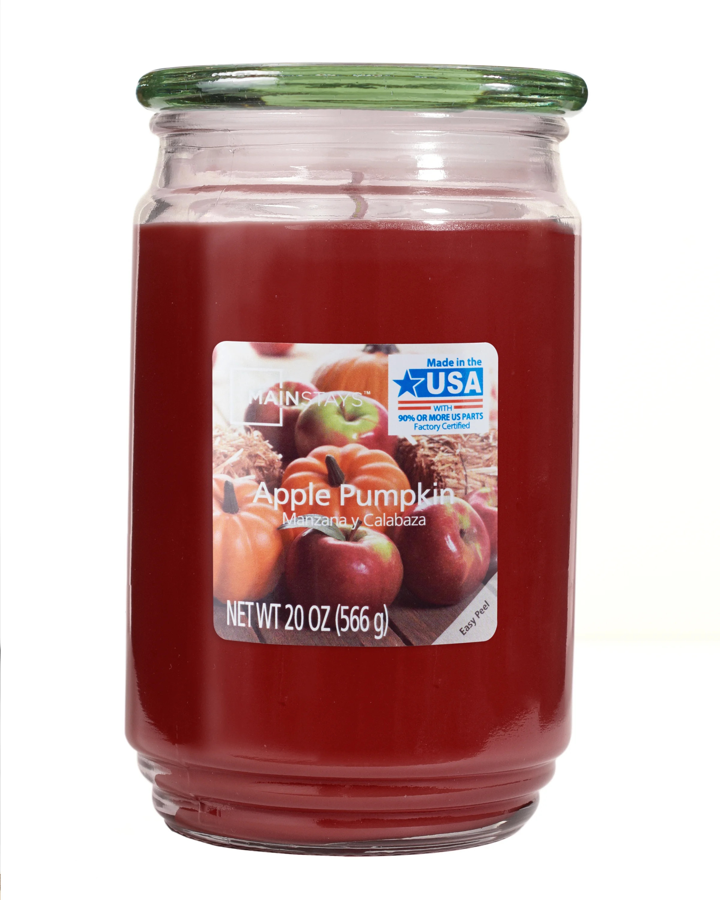 Mainstays Apple Pumpkin Single-Wick Jar Candle, 20 oz. | Walmart (US)