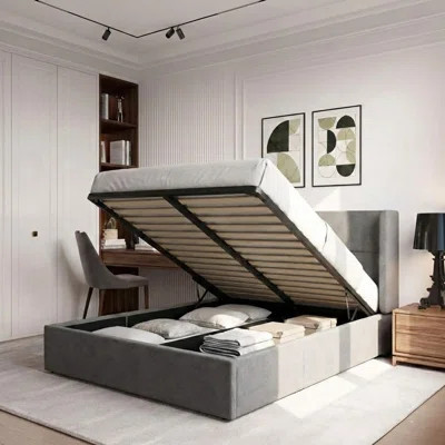 Gaillarde Hydraulic Lift Up Storage Upholstered Platform Bed | Wayfair North America