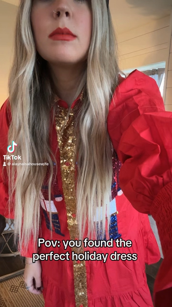 The perfect holiday dress! Wearing this to the nutcracker 🎄✨ #reddress #nutcrackers #holidaydress 

#LTKSeasonal #LTKparties #LTKHoliday