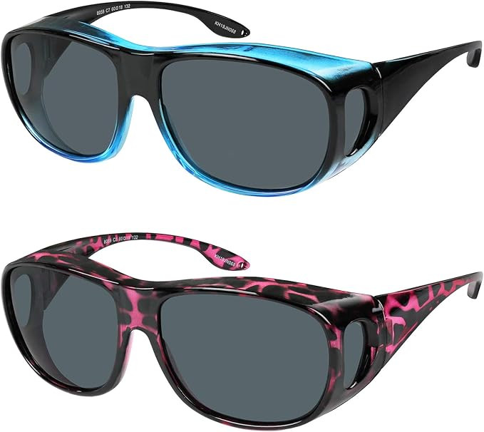 Fit Over Wrap Sunglasses Polarized Lens Wear Over Eyeglasses 100% UV Protection for Men and Women | Amazon (US)