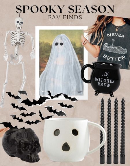 Halloween decor and spooky season picks, ghost mugs, black candles, skeletons 

#LTKhome #LTKSeasonal #LTKHalloween