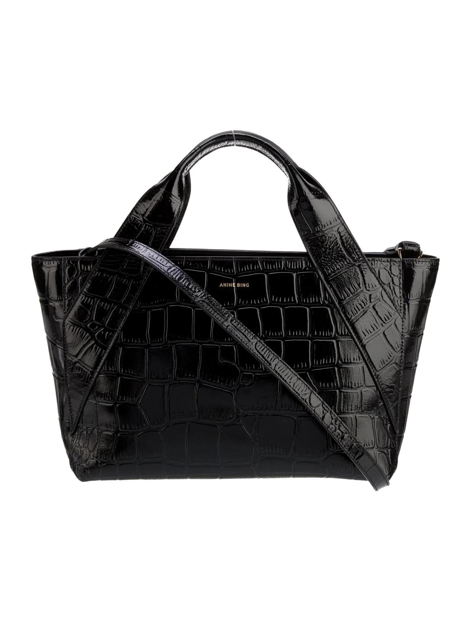 Embossed Leather Top Handle Bag | The RealReal
