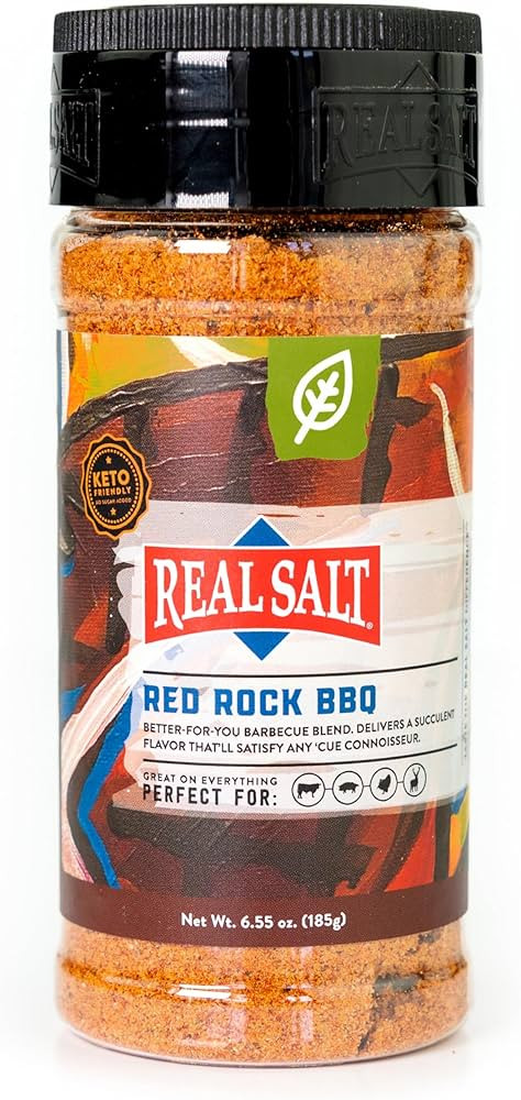 Redmond Real Sea Salt - Natural Unrefined Gluten Free Red Rock BBQ Shaker | Amazon (US)