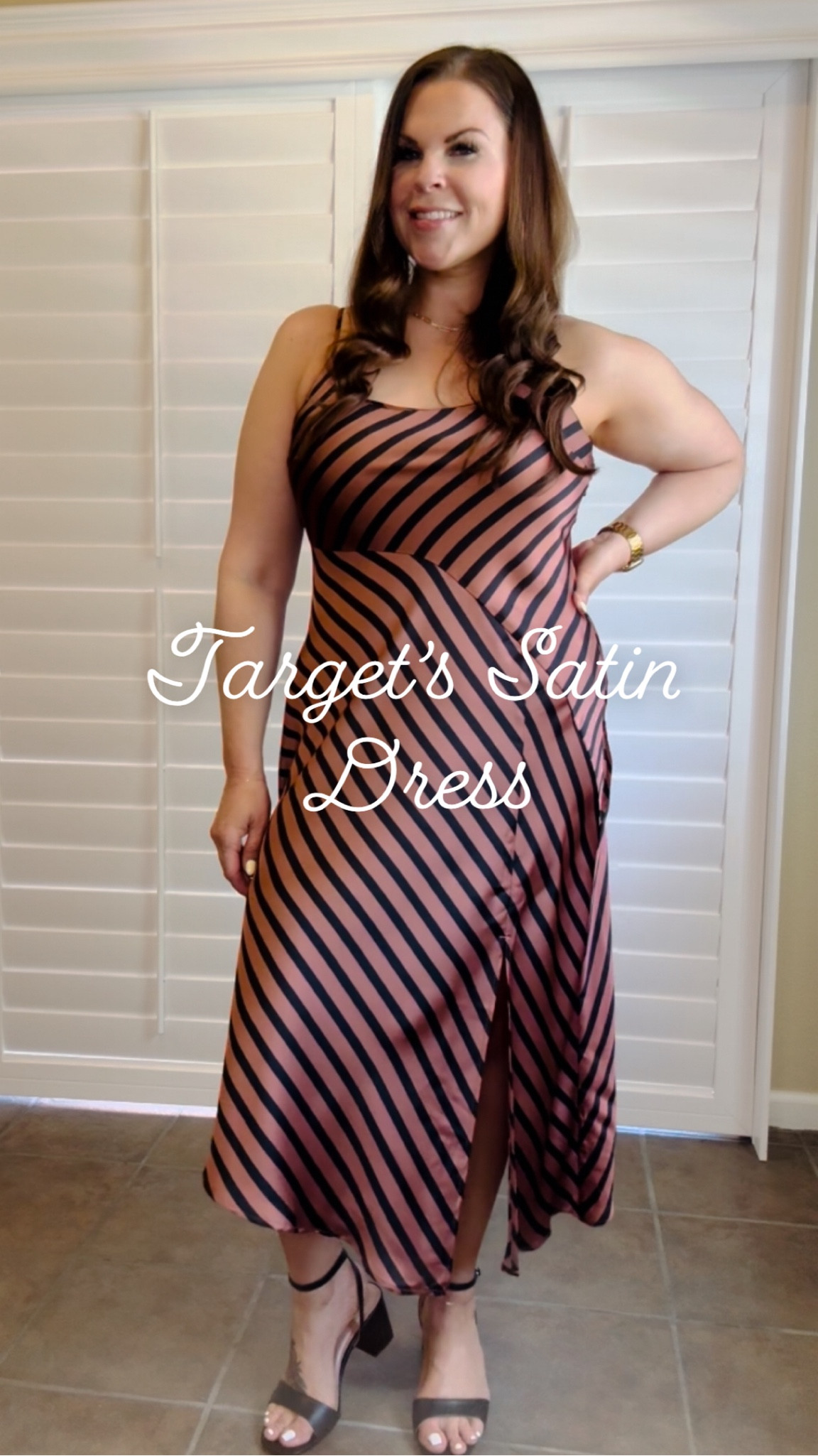 This satin dress is so super cute and perfect for date night, brunch with the besties and everything in between. 
And these shoes are super comfy and are made with memory foam. 🙌🏼

#SpringDress #SummerDress #SatinDress #MaxiDress #MidiDress #AsymmetricalDress #StripedDress #DateNight #OOTD #OutfitInspo #TargetFinds #TargetSale

#LTKSaleAlert #LTKMidsize