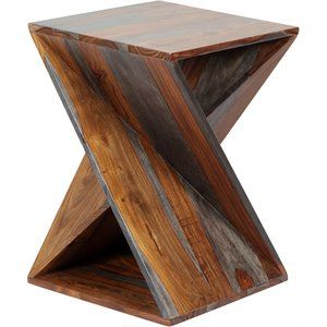 Coast To Coast Imports Sierra II Brown Solid Wood Accent Table | Cymax