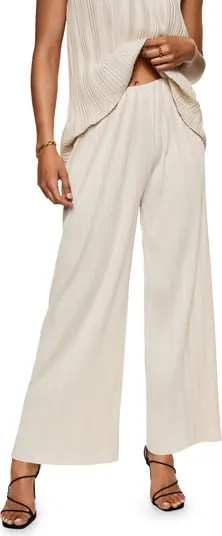 Pleated Plissé Palazzo Pants | Nordstrom