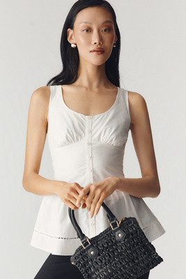 Berrie Mini Raffia Hand Bag | Anthropologie (US)