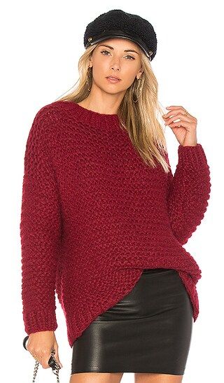 AYNI Zimonella Oversized Sweater in Red | Revolve Clothing (Global)
