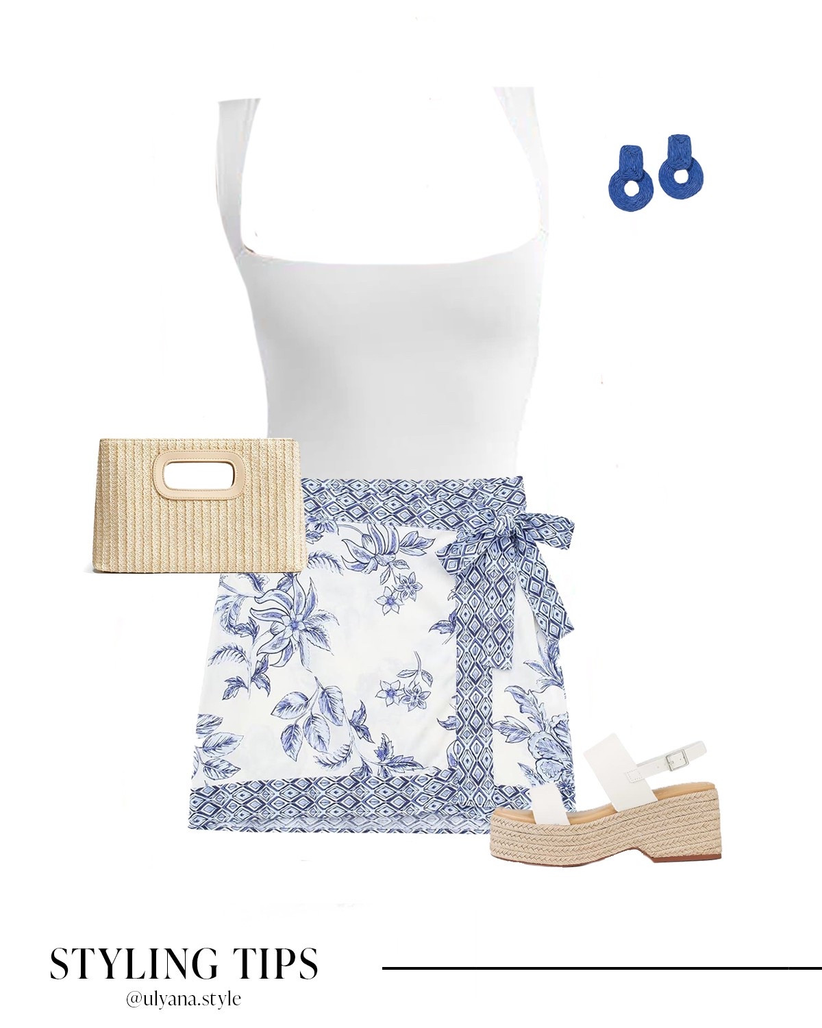 I styled this white summer top with a wrap mini skirt, raffia espadrille sandals, and a raffia bag for an effortless summer outfit. Perfect for brunch, beach town exploring, or your next vacation outfit idea.
.
.
.
.
.
#LTKSummerEdit #LTKSeasonal #LTKGiftGuide #LTKU #LTKSaleAlert #LTKPetite #LTKFindsUnder50 #LTKFindsUnder100 #LTKStyleTip #LTKTravel #LTKWorkwear #LTKShoeCrush #LTKItBag 
Summer outfits | summer sandals | summer shoes | skirt outfits | white skirt | mini skirt outfit | cute tops | casual summer tops | white top | date night tops | date night outfit | wedge sandals | summer sandals | straw bag | woven bag | top handle bag | resort wear 2025 | resort vacation outfits | European summer outfits 