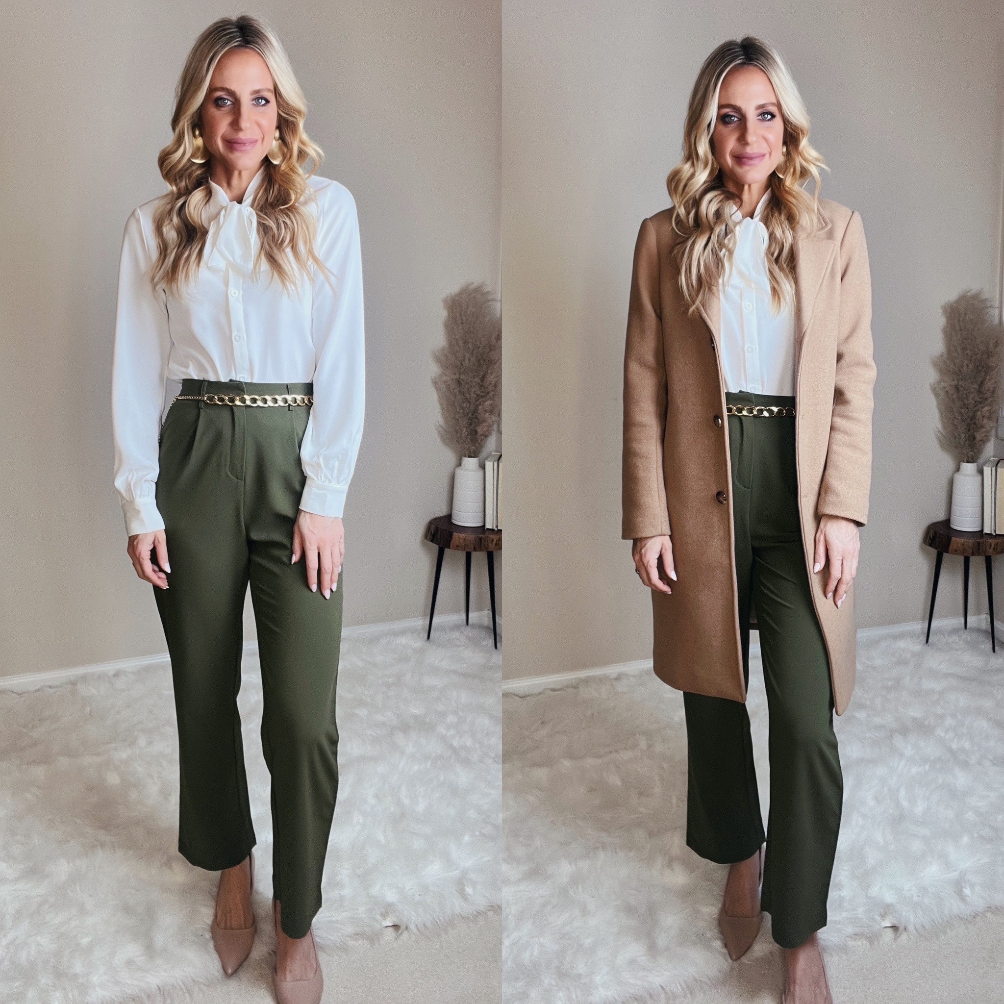 Affordable workwear. Amazon workwear. Kate Middleton look.  Work slacks. Ankle pants. Tailored shirt. Abercrombie wool coat. Overcoat. Camel wool coat. Bowtie neck, office blouse. 

Follow my shop @Pavonamarie on the @shop.LTK app to shop this post and get my exclusive app-only content!

#liketkit #LTKworkwear #LTKfindsunder100 #LTKover40
@shop.ltk
https://liketk.it/4rUKW

#LTKfindsunder50 #LTKworkwear #LTKMostLoved