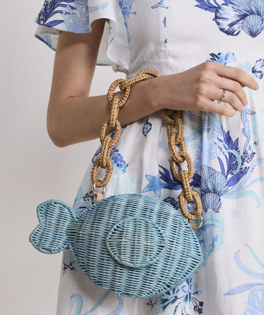 Fish Wicker Bag | vineyard vines
