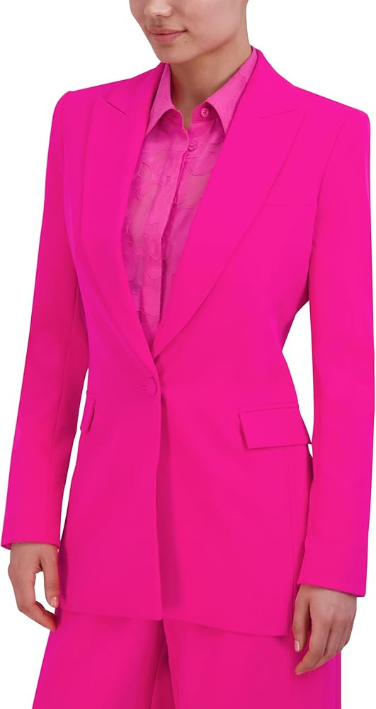 BCBGMAXAZRIA Women's V Neck Fitted Blazer | Amazon (US)