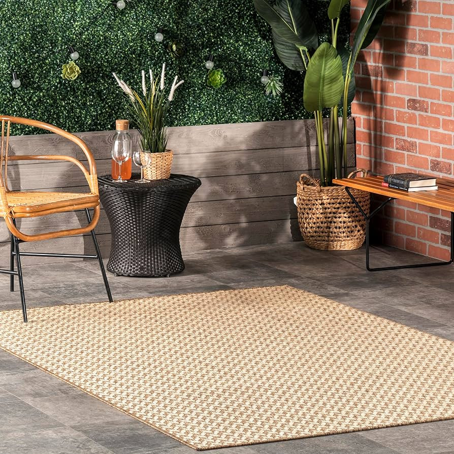 nuLOOM 10' x 12' Outdoor Performance Area Rug, Stain Resistant, Weather Resistant, High Traffic, ... | Amazon (US)