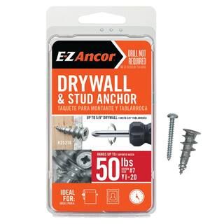E-Z Ancor Stud Solver 50 lbs. Drywall and Stud Anchors (20-Pack) 25216 - The Home Depot | The Home Depot
