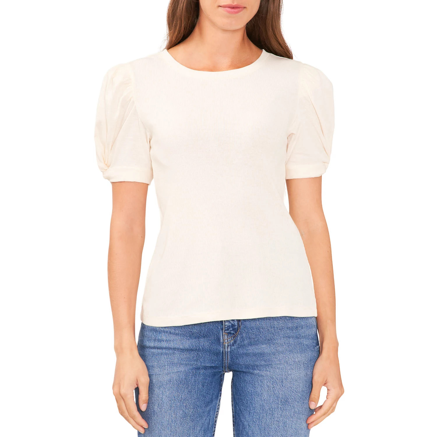 Vince Camuto Ladies Puff Sleeve Rib Top | Sam's Club