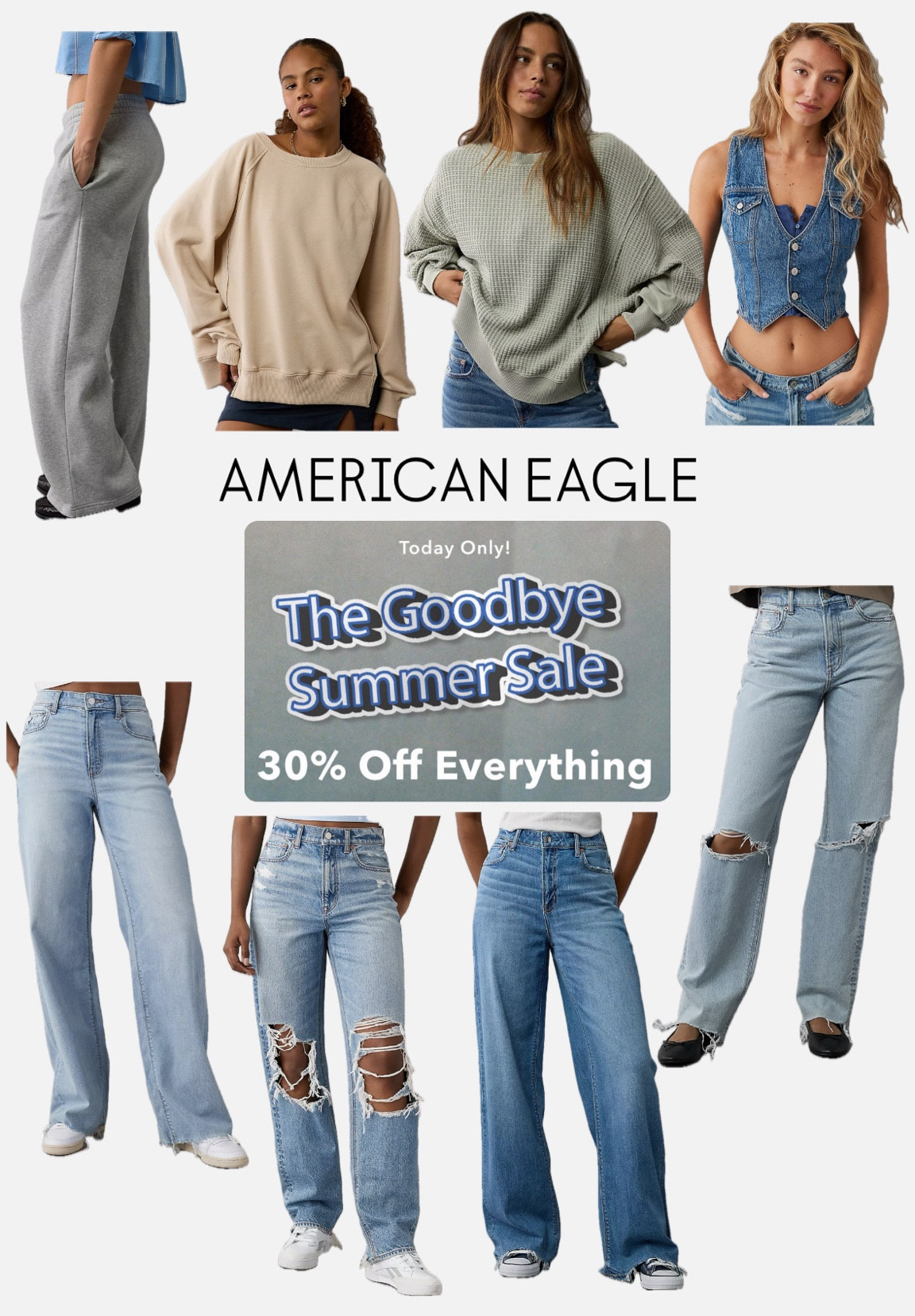 30% off everything at American Eagle today only!

#LTKFindsUnder50 #LTKSaleAlert #LTKSeasonal