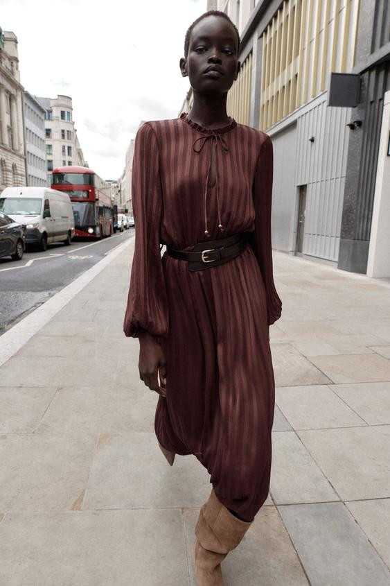 MIDI BELT DRESS | Zara US