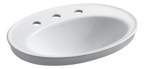KOHLER K-2075-8-0 Serif Self-Rimming Bathroom Sink, White | Amazon (US)