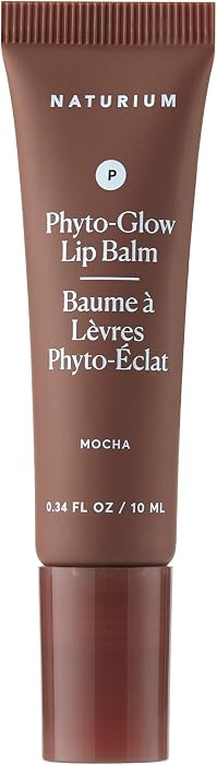 Naturium Phyto-Glow Lip Balm | With Shea Butter & Squalane, Sheer Tinted Colour | 10 ml, Mocha | Amazon (US)