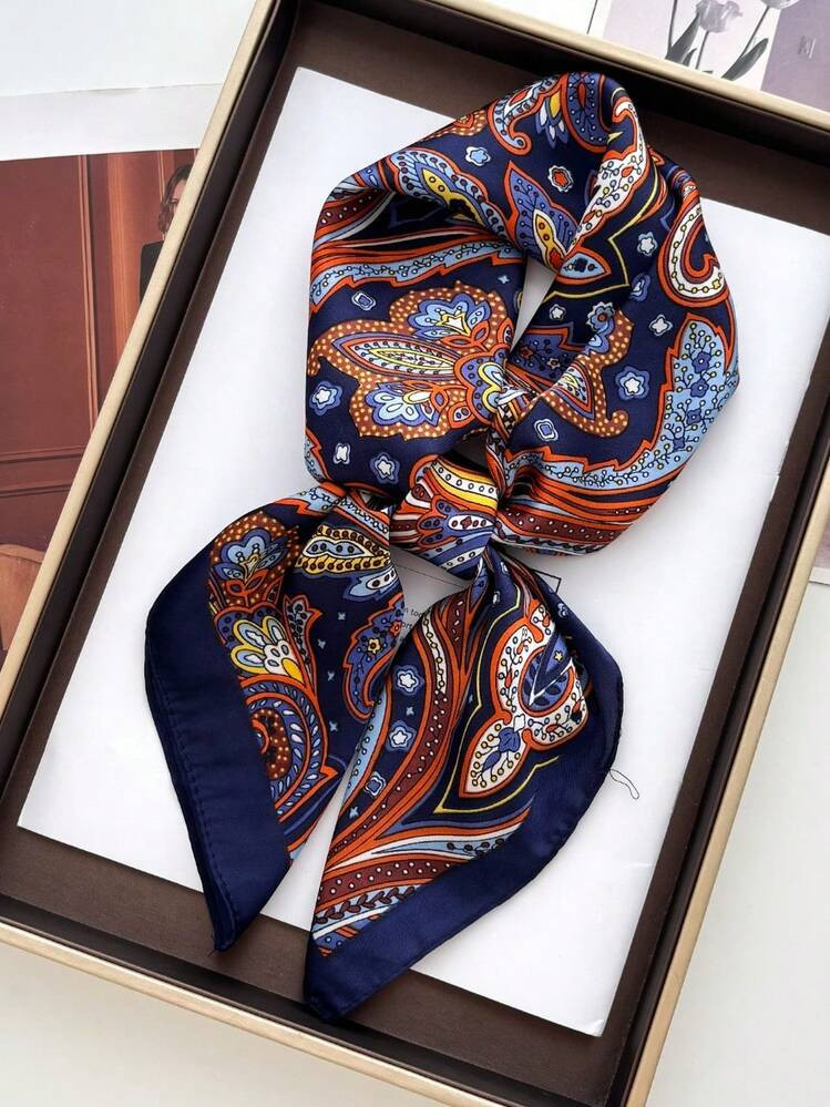 1pc Bandana Cashew Print Scarf, Headband, Neckerchief, Suitable For Daily Use For Dress | SHEIN