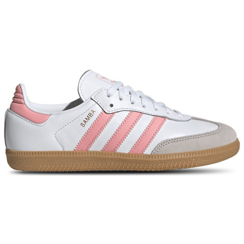 adidas adidas Originals Samba - Girls' Grade School Pink/White/Brown Size 04.5 | Kids Foot Locker (US)