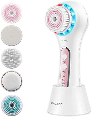 UMICKOO Facial Cleansing Brush,Rechargeable IPX7 Waterproof with 5 Brush Heads,Face Brush Use for... | Amazon (US)
