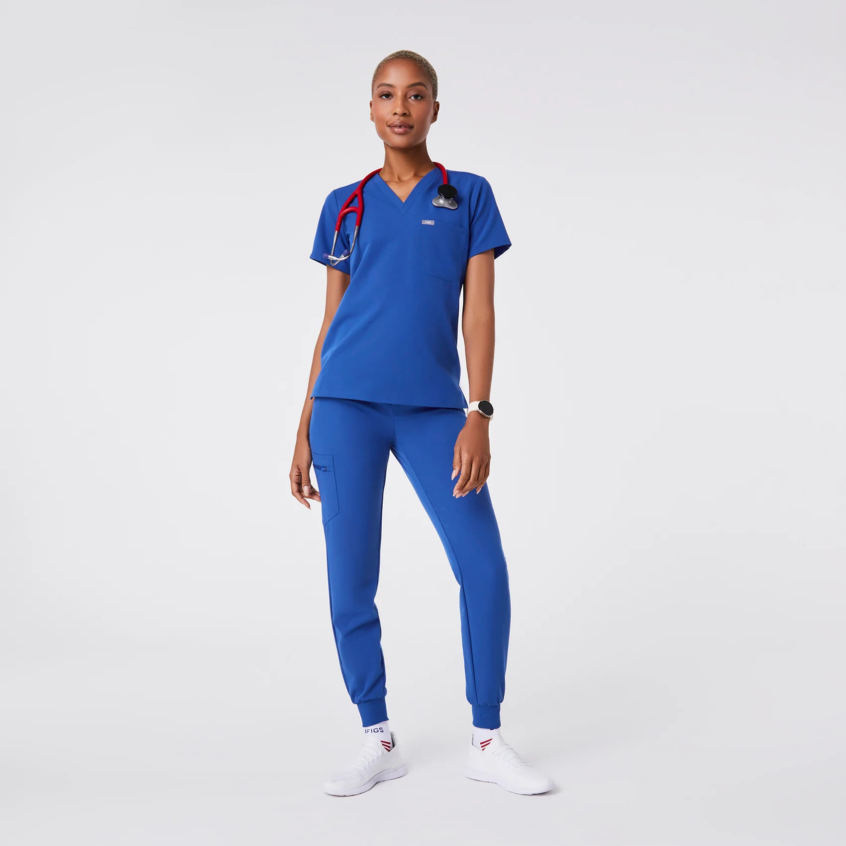 Women's Catarina One-Pocket Scrub Top™ - Winning Blue · FIGS | FIGS