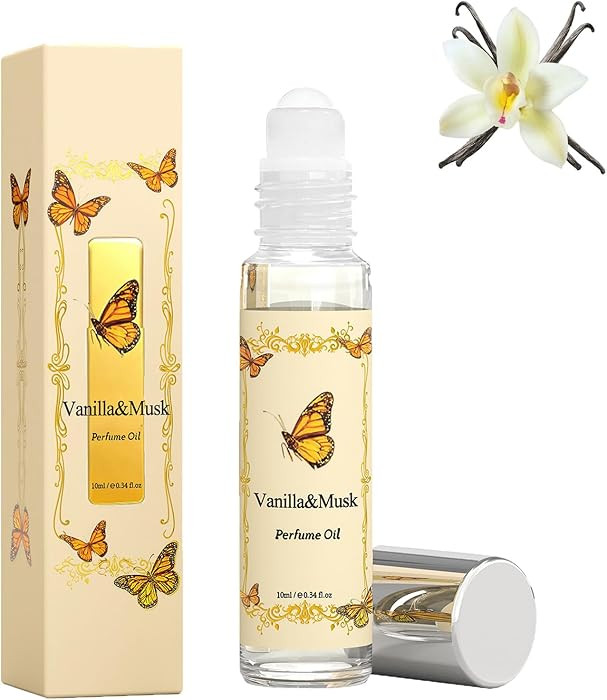 Vanilla & Musk Roll-On Perfume Oil – Pheromones Perfumes for Women, Alcohol Free Long-Lasting F... | Amazon (US)