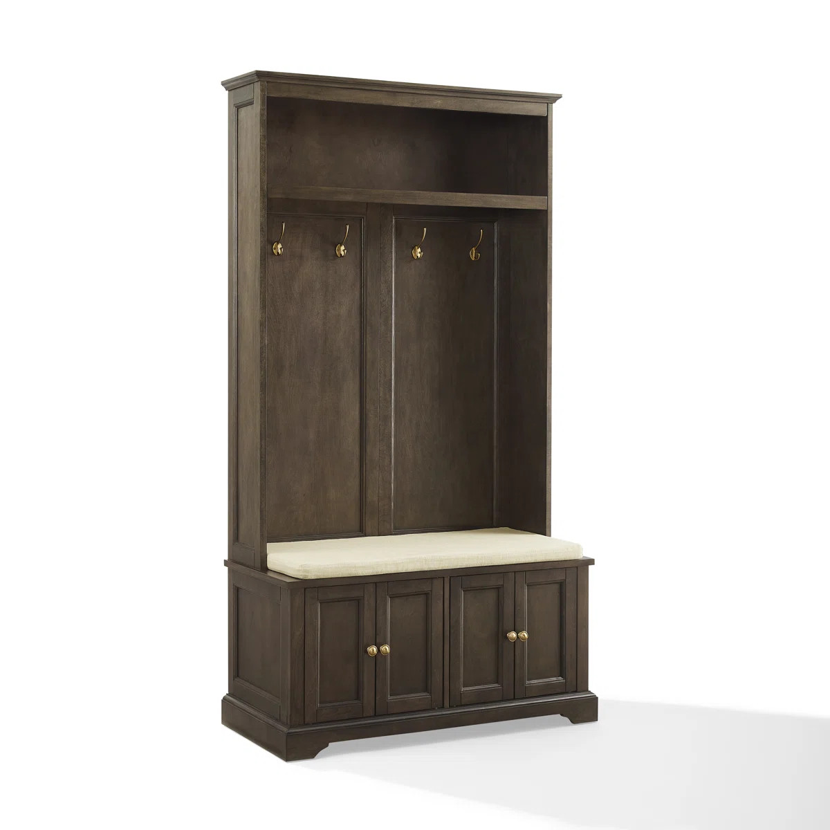 Veere Hall Tree 38'' Wide with Bench and Shoe Storage | Wayfair North America