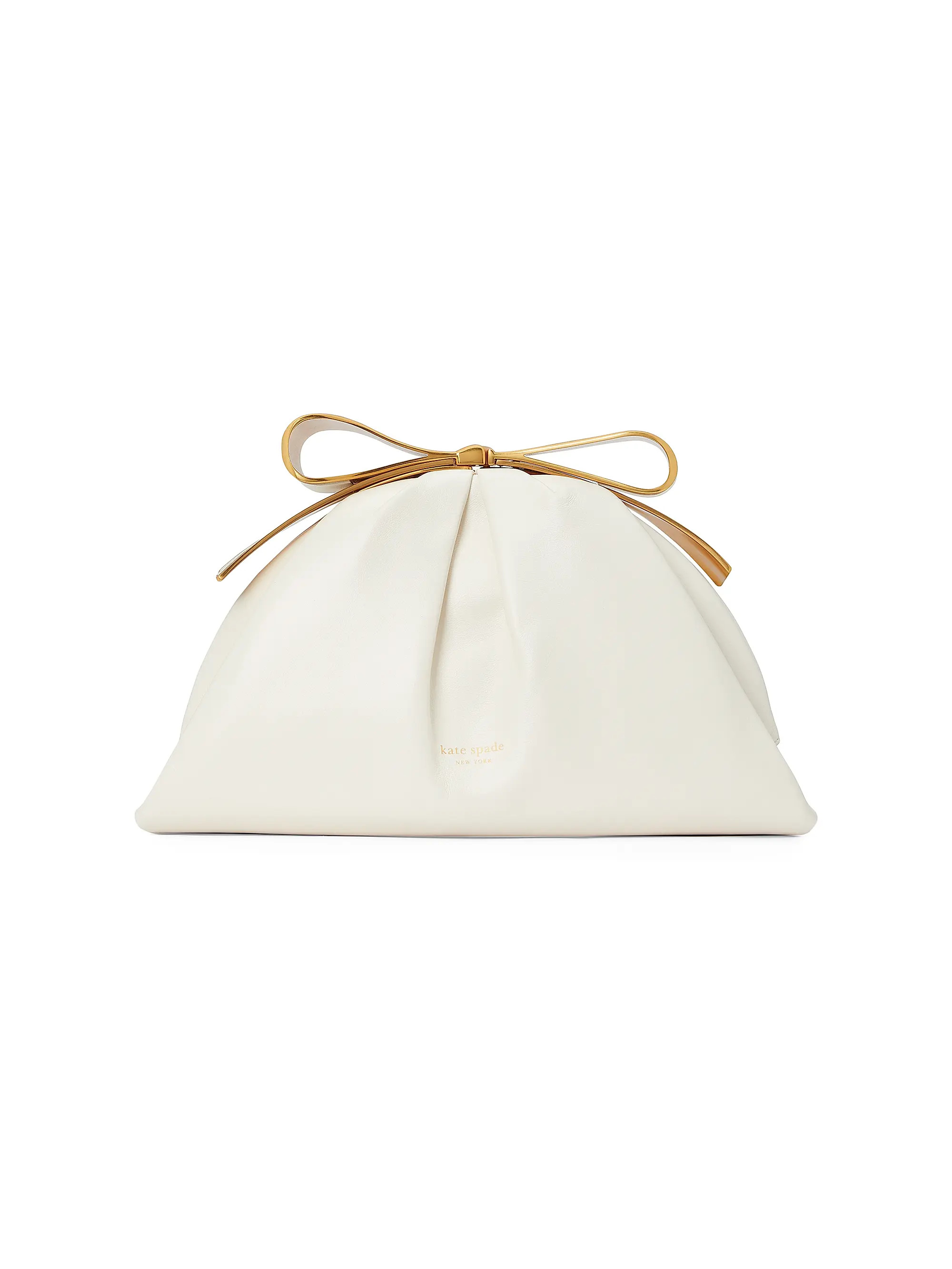 kate spade new yorkLeather Bow Clutch | Saks Fifth Avenue